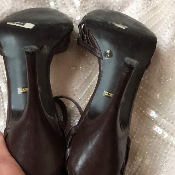BCBG sexy high heel brown sandals size 9 - Picture 5 of 9